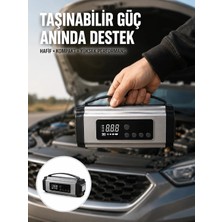 Mestore Dijital Göstergeli Akü Takviye Cihazı Lastik Şişirme Powerbank ve LED Işık Özellikli Yeni Nesil