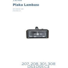 Yerli Celyess C3 Ds3 Ds5 207 208 301 308 Plaka Lambası