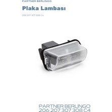 Peugeot Partner Berlingo 206 207 307 308 C4 Plaka Lambası
