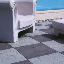 Wpc Yer Döşemesi Antrasit 1 Adet 38 x 38 x 2,5 cm (8'li Paket)