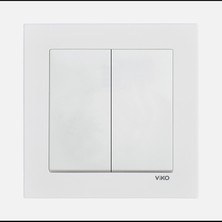 Viko Karre 55 Beyaz Impulse Komütatör C1 (6'li Paket)