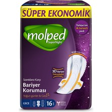 Molped Süper Night Süper Ekonomik Gece 16'lı (4'li Paket)