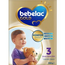Bebelac Gold Konfor 3 Devam Sütü 1+ Yaş 350 G (4'li Paket)