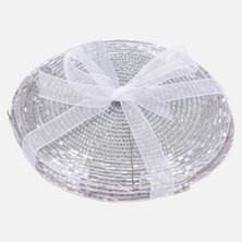 Michu Dekoratif Bardak Altlığı 4'lü Gümüş (4'li Paket)