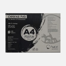 Michu Canvas Pad A4 10 Yaprak 29,7X21 cm (4'li Paket)