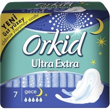 Orkid Hijyenik Ped Ultra Kanatlı Gece 6lı (2'li Paket)