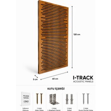 iTrack 60*120 cm Ahşap Difüzör Akustik Panel Walnut