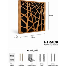 iTrack 50*50CM Ahşap Difüzör Akustik Panel Walnut Desen