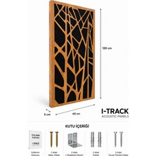 iTrack 60*120 cm Ahşap Difüzör Akustik Panel Naturel