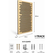 iTrack 60*120CM Ahşap Difüzör Akustik Panel Naturel