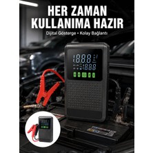 Epilons Taşınabilir Araç Akü Şarj Takviye Cihazı 150 Psı Dijital Kompresör Yeni Nesil