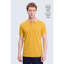 Hatemoğlu Sarı Regular Fit Polo Yaka 100 Pamuklu Tişört