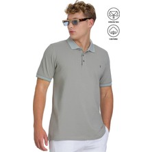 Hatemoğlu Haki Regular Fit 100% Pamuklu Polo Yaka Tişört