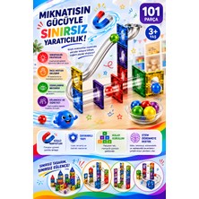 Hak-İş Oyuncak Mıknatıslı Manyetik Parkur Seti – 101 Parça