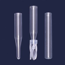 Isolab Insertler - Cam - Vialler Için 0,25 ml -Düz Taban ( 1 Paket 100 Adet)