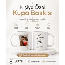 Hediyecim Eşya Zirve Kişiye Özel Kupa Bardak – Fotoğraf, Isim ve Tarih Baskılı Sevgiliye Hediye