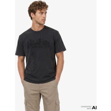 Karl Kani Signature Skyline Washed Boxy Erkek Siyah T-Shirt.blk