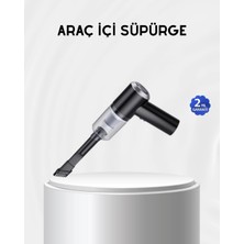 Epilons Kablosuz El Süpürgesi – Araç Içi Temizlik Için 5500PA Güçlü Emiş, USB Şarjlı