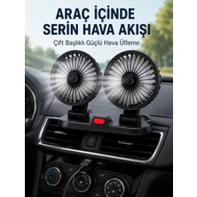 Nemere İthalat Ayarlanabilir Çift Başlıklı Sessiz Araç Içi Vantilatör Nemere Ithalat