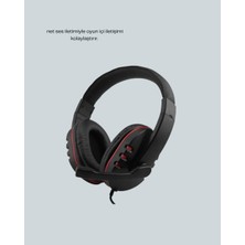 Nemere Stereo Kırmızıkulaklığı Yumuşak Pedli Mikrofonlu