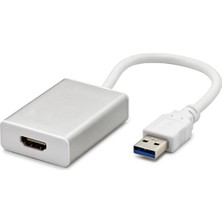 Nemere USB 3.0 To HDMI Dişi Görüntü Dönüştürücü 1080P 50/60 Hz - Beyaz HDX1287