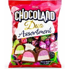 Elvan Chocoland Duo Mix Truffle 1000 g. (1 Poşet) Fındıklı Çikolata Lezzeti ile Tatlandırılmış