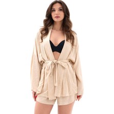 Pomeya  7002 Kimono Şortlu Takım-Gera