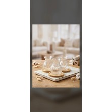 Bates House 3lü Borosilikat Bambu Altlıklı