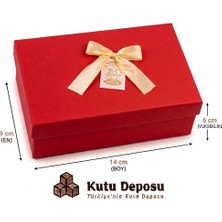 Kutu Deposu 9X14X6 cm Hediye Kutusu-Kırmızı