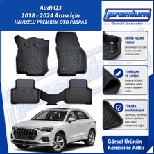 Audi Q3 Paspas Araca Özel 2018 - 2024 Arası Için Derin Havuzlu Premium Oto Paspas