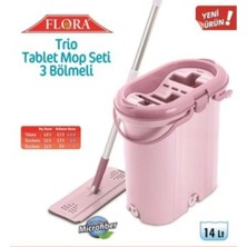 Bates House Flora Trip 3 Bölmeli Mop Seti