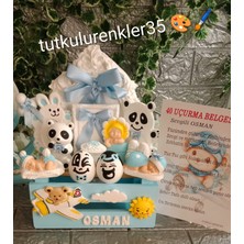 Tutkulu Renkler 40 Uçurma Sepeti / Kırk Uçurma Sepeti / Babyshower / Bebek Hediye Sepeti /teyze Sepeti/hala Sepeti