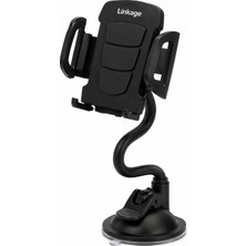 Linkage 360° Dönebilen Vakumlu Araç Telefon Tutucu – Esnek Boyunlu, Cam ve Torpidoya Uyumlu Universal Cep Telefonu Standı
