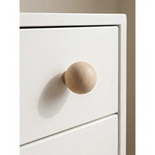 (1 Adet)  Üçer Ahşap Ahşap Küre Top Düğme Kulp 37MM Çapında Lüks Çekmece Dolap Mobilya Kulpları