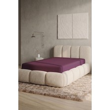 Teohomelinens Maya Süprem Tek Kişilik Lastikli Çarşaf , 120X200 cm , Bordo, %95 Pamuk%5 Elastan, 190 Gsm