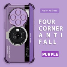 Ucuc Redmi 14C 4g Uyumlu Şeffaf Silikon Köşe Koruma Lens Korumalı Elektroplatlı Kenar Kılıf