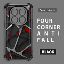 Ucuc Redmi Note 14 Pro 4g Uyumlu Şeffaf Silikon Köşe Koruma Lens Korumalı Elektroplatlı Kenar Kılıf