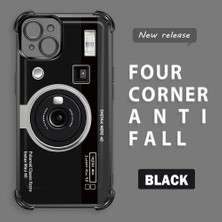 Ucuc iPhone 15 Plus Uyumlu Şeffaf Silikon Köşe Koruma Lens Korumalı Elektroplatlı Kenar Kılıf
