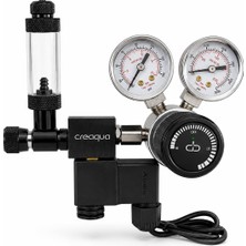 Creaqua Diox Profesyonel Selenoid Valfli Damla Sayaçlı Co2 Regülatörü