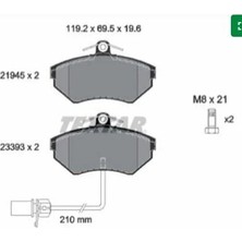 Textar Fren Balatası Ön Fişli (GDB1366) Vw Passat-A4-Exeo 2.0 Tdı-2.0 Tfsı 1994&GT;2010