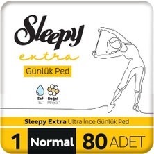 Sleepy Extra Ultra Ince Günlük Ped Normal 80 Adet Ped