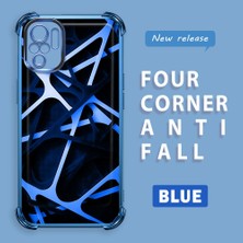Ucuc Redmi Note 10S Uyumlu Şeffaf Silikon Köşe Koruma Lens Korumalı Elektroplatlı Kenar Kılıf