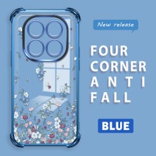 Ucuc Redmi Note 14 Pro 4g Uyumlu Şeffaf Silikon Köşe Koruma Lens Korumalı Elektroplatlı Kenar Kılıf