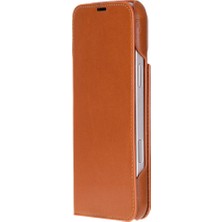 BloominBag Bloomcase Tan Apple iPhone 17 Pro (6.3") Hakiki Deri Çıkarılabilir Cüzdanlı Telefon Kılıfı