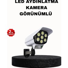 AyrStore Güneş Enerjili Güvenlik Işığı Dış Mekan 5 Eksen Ayarlı ve Pır Hareket Sensörlü