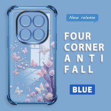 Ucuc Redmi Note 14 Pro 4g Uyumlu Şeffaf Silikon Köşe Koruma Lens Korumalı Elektroplatlı Kenar Kılıf