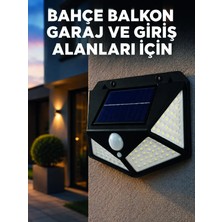 AyrStore Solar LED Bahçe Aydınlatma Lambası 3 Işık Modlu Sensörlü Duvar Tipi Dış Mekan