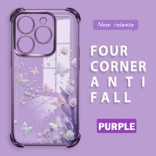 Ucuc Infinix Smart 8/8 Pro Uyumlu Şeffaf Silikon Köşe Koruma Lens Korumalı Elektroplatlı Kenar Kılıf