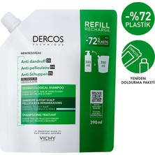 Vichy Dercos  Anti Dandruff Kepek Karşıtı Şampuan 390 ml - Normal ve Yağlı Saçlar - Refill