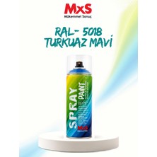 Mxs Ral 5018 Turkuaz Mavi Akrilik Sprey Boya 400 ml